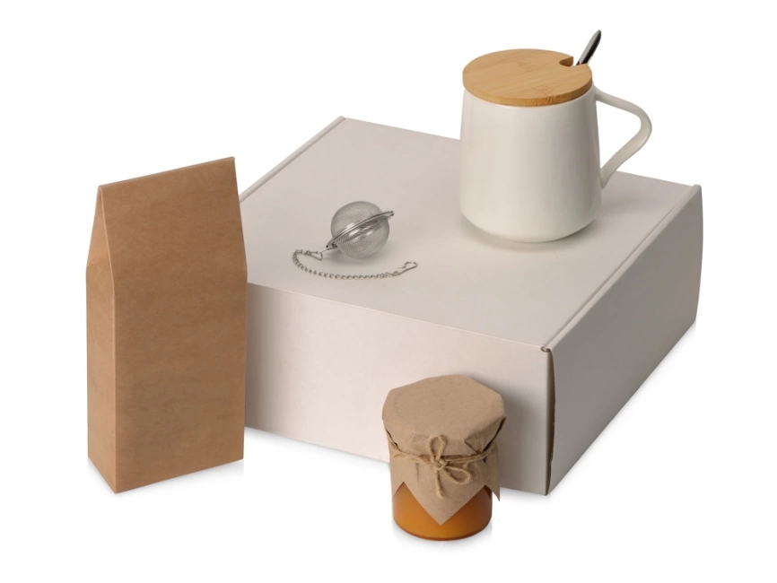 Подарочный набор с чаем, кружкой, мандариновым вареньем и ситечком Tea Celebration фото 1