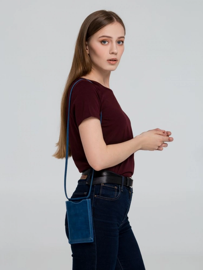 Сумочка для телефона Apache, черная фото 6