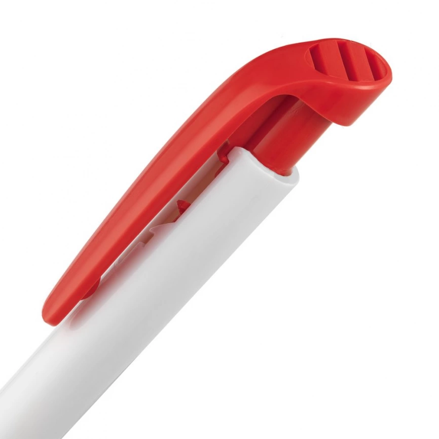 Ручка шариковая Favorite, белая с красным фото 4