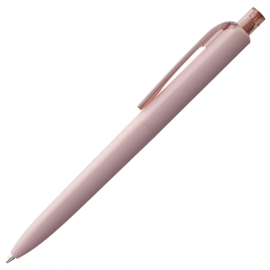 Ручка шариковая Prodir DS8 PRR-T Soft Touch, розовая фото 2