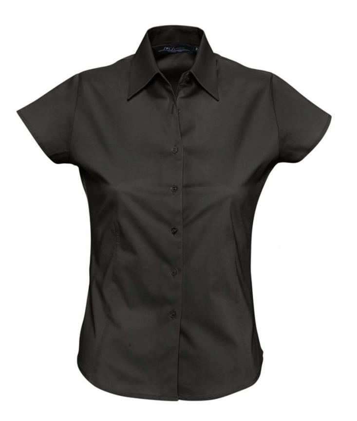 Рубашка женская с коротким рукавом Excess черная, размер L фото 1