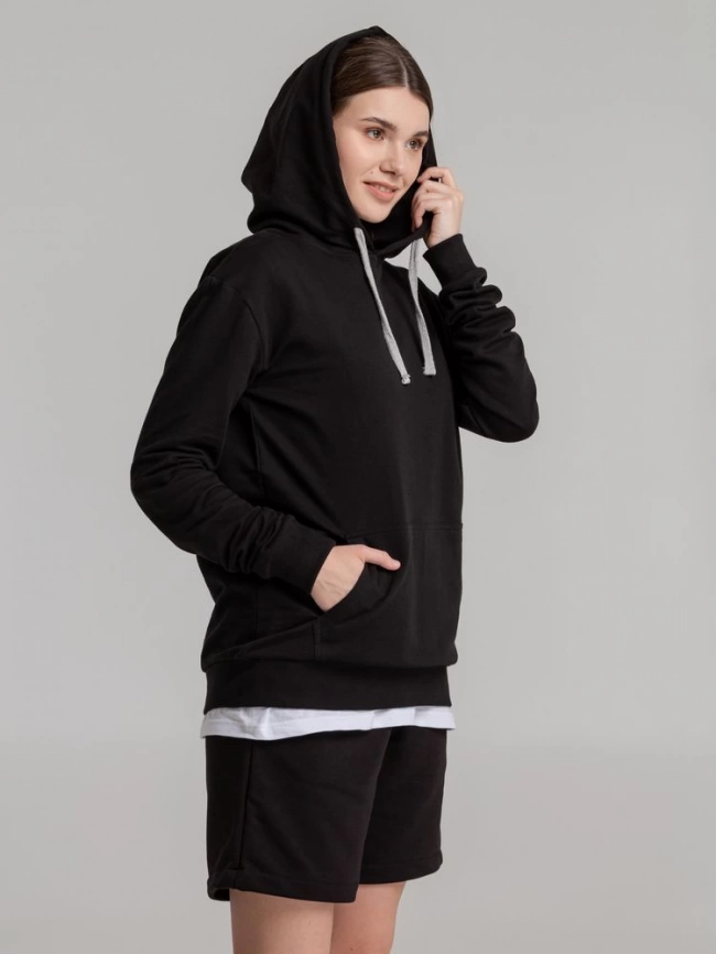 Толстовка с капюшоном Unit Kirenga черная, размер M фото 16