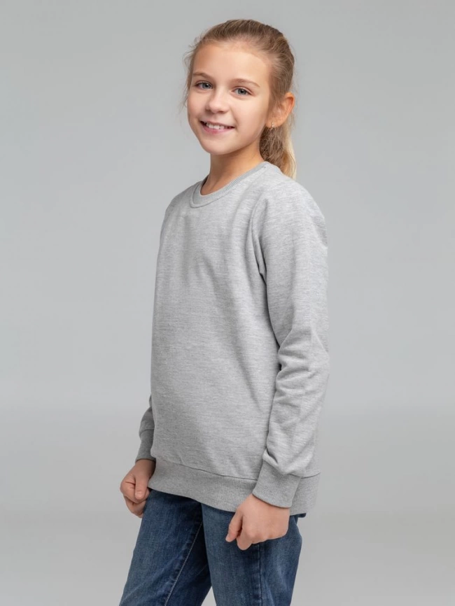 Свитшот Toima Kids серый меланж, 10 лет фото 15