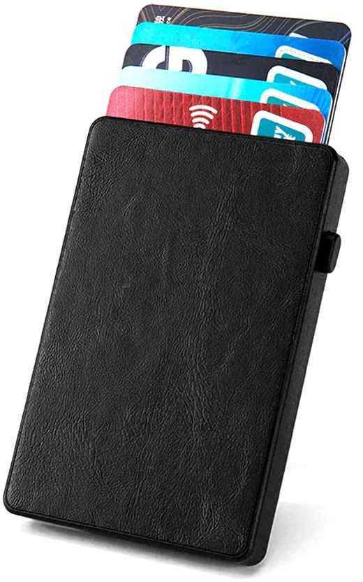 Держатель банковских карт Amir с защитой от копирования RFID, чёрный фото 2