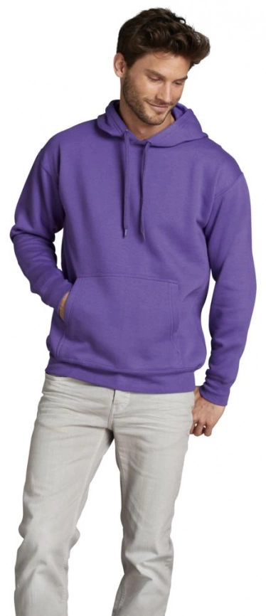 Толстовка с капюшоном Slam 320, фиолетовая, размер XXL фото 4