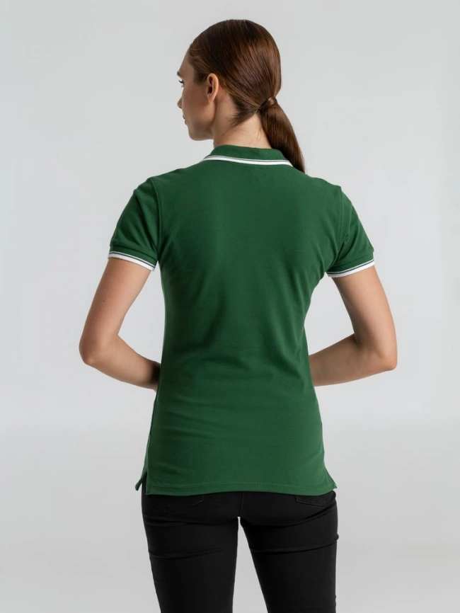 Рубашка поло женская Practice women 270 зеленая с белым, размер L фото 11