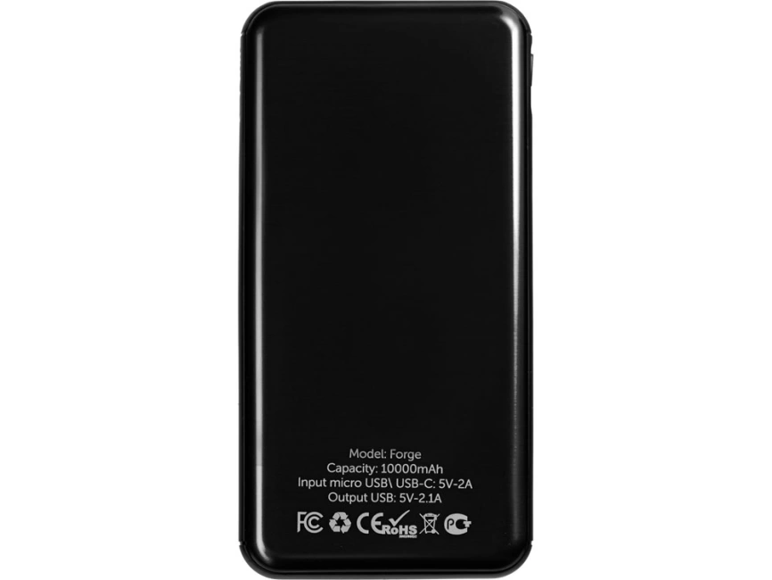 Внешний аккумулятор Forge, Evolt, металл, 10000mah, черный фото 3