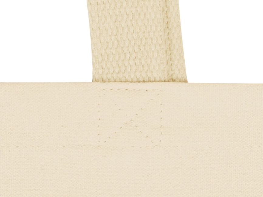 Сумка для шопинга Steady из хлопка с парусиновыми ручками, 260 г/м2, натуральный фото 5