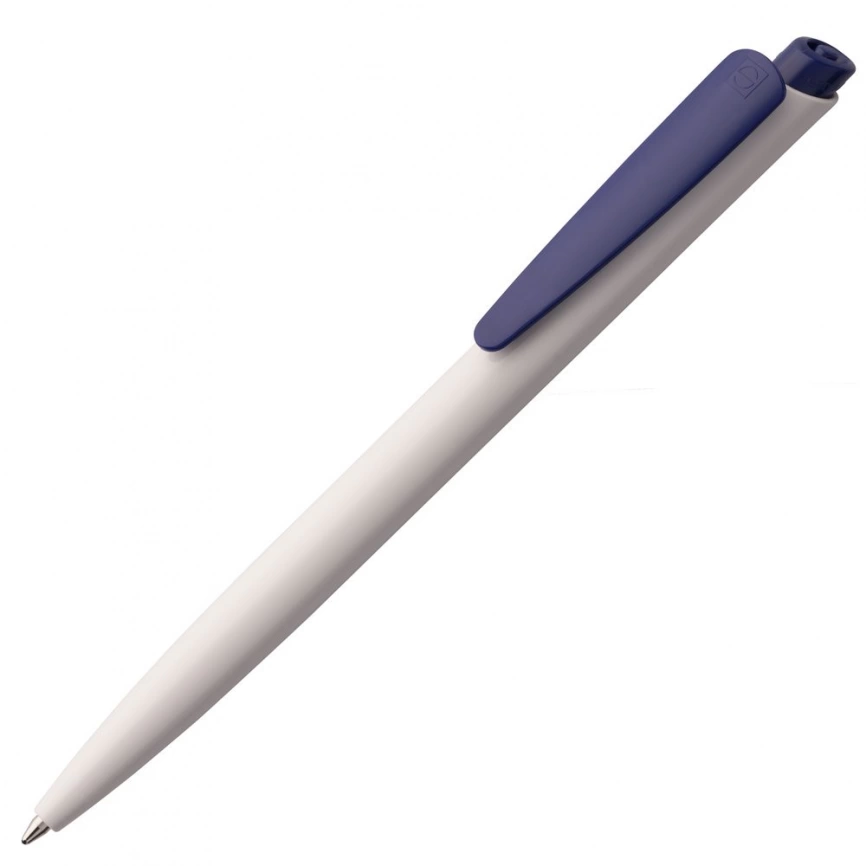 Ручка шариковая Senator Dart Polished, бело-синяя фото 1