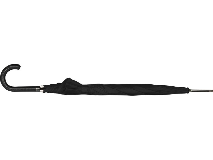 Зонт-трость полуавтомат Алтуна, черный фото 3