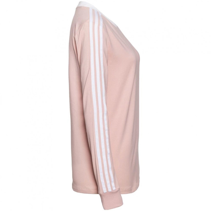Футболка женская с длинным рукавом 3 Stripes LS, розовая, размер XL фото 2