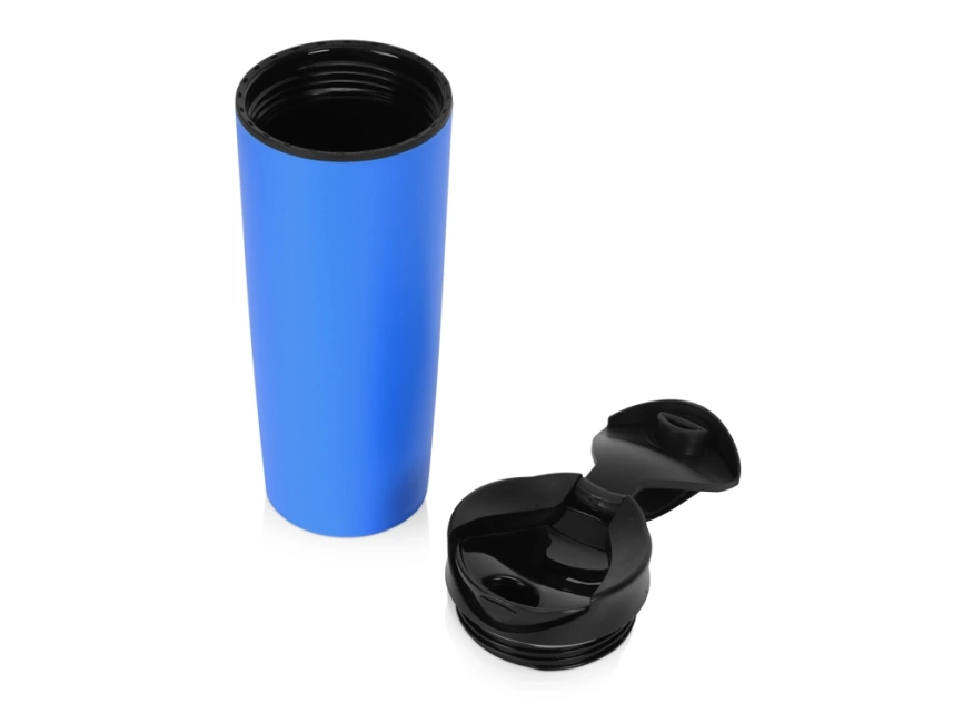 Термокружка Годс 470мл на присоске, голубой фото 3