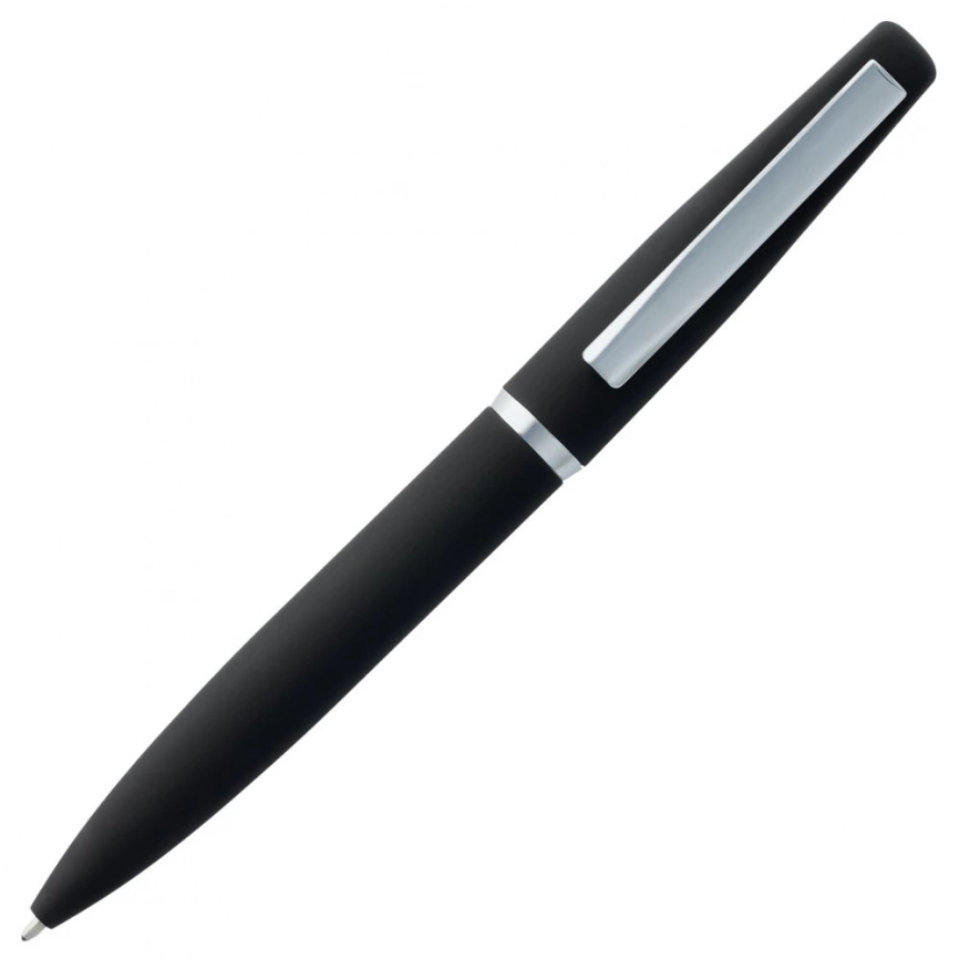 Ручка шариковая Bolt Soft Touch, черная фото 3