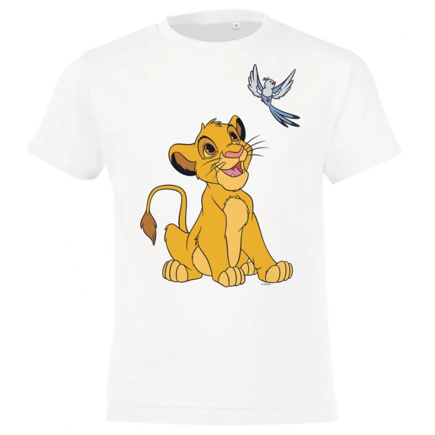 Футболка детская Charming Simba, белая, на рост 96-104 см (4 года) фото 2