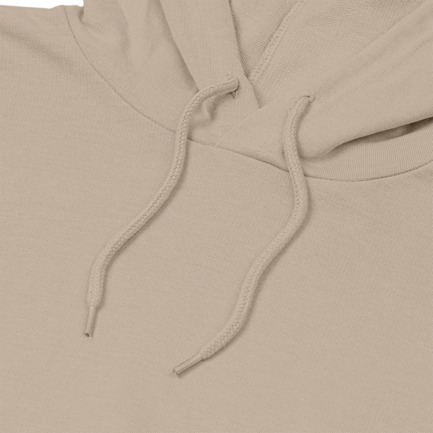 Толстовка с капюшоном унисекс Hoodie, бежевая, размер 3XL фото 8