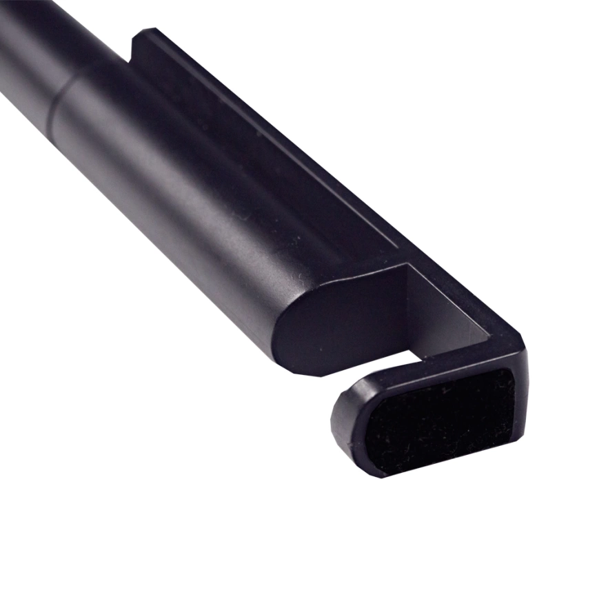 Ручка шариковая Vinsent Frost, с подставкой под мобильный телефон, пластик, черный фото 2