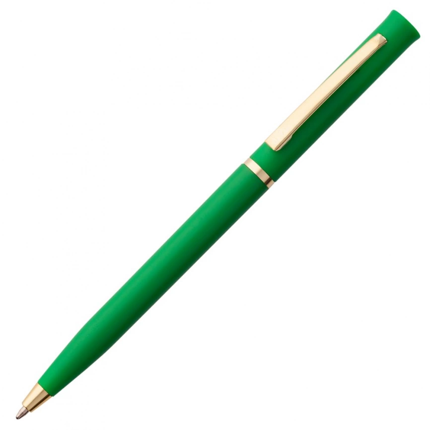 Ручка шариковая Euro Gold, зеленая фото 1