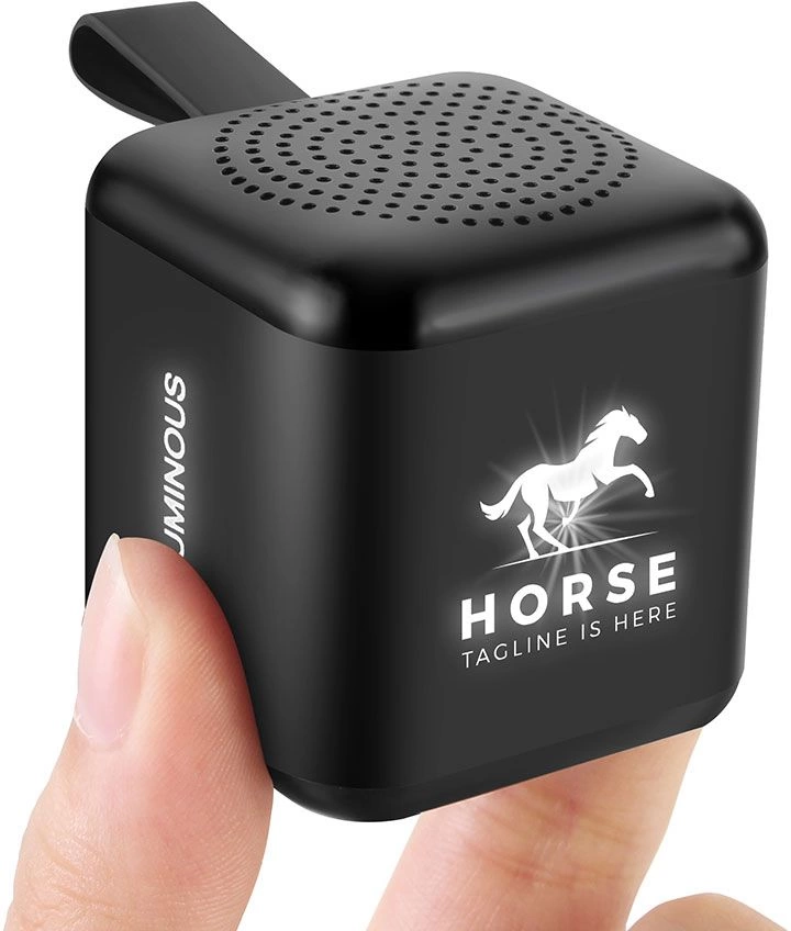 Bluetooth колонка Slaigo mini, стерео TWS,чёрная фото 6