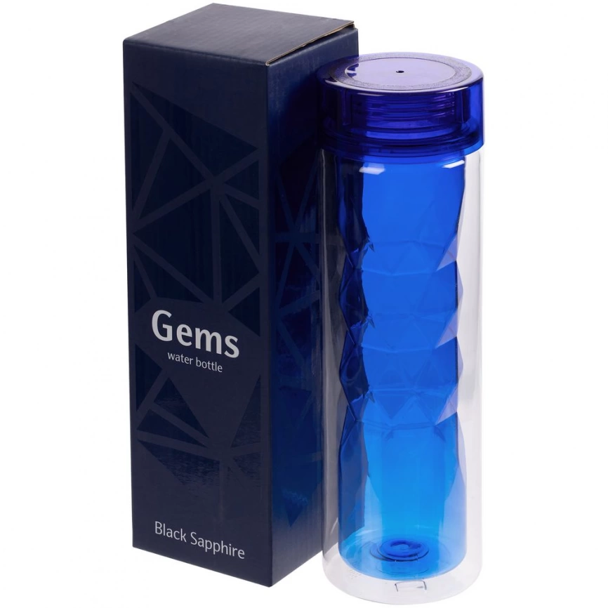 Бутылка для воды Gems Black Sapphire, черный сапфир фото 5