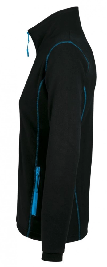 Куртка женская Nova Women 200, черная с ярко-голубым, размер S фото 3