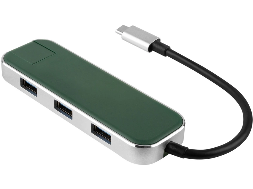 Хаб USB Rombica Type-C Chronos Green фото 1