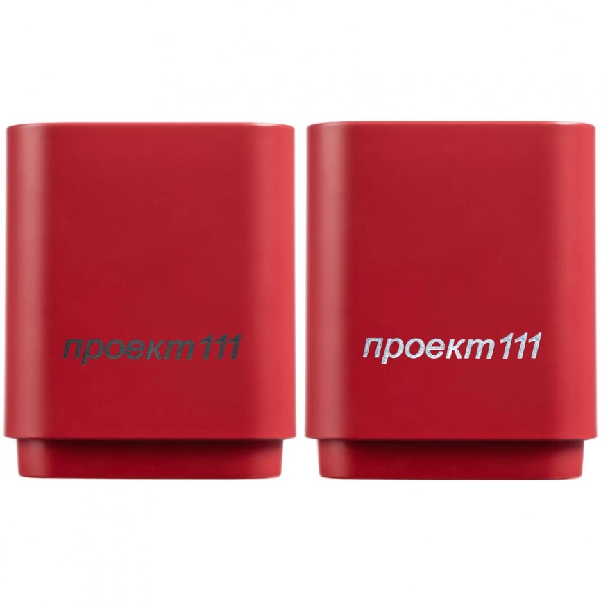 Беспроводная колонка с подсветкой логотипа Glim, красная фото 3