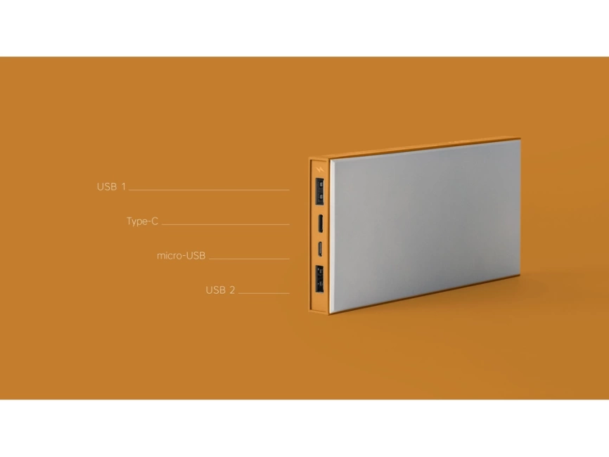 Внешний аккумулятор Rombica NEO ARIA Sandal, 10000мАч, Soft-touch, PD, QCharge, Type-C, сандаловый фото 6