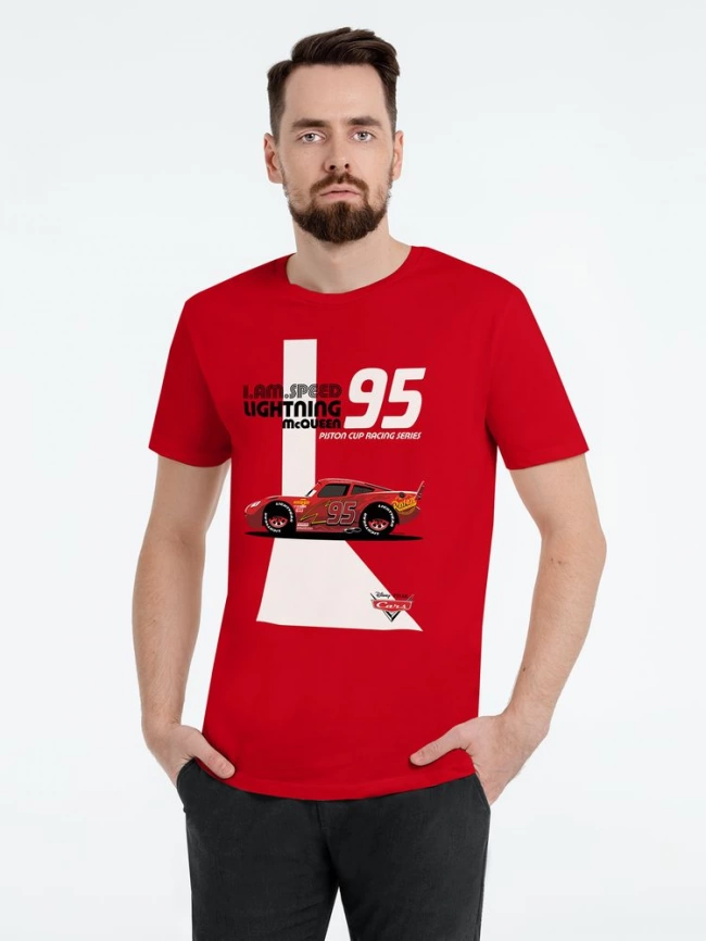 Футболка McQueen 95, красная, размер XL фото 1