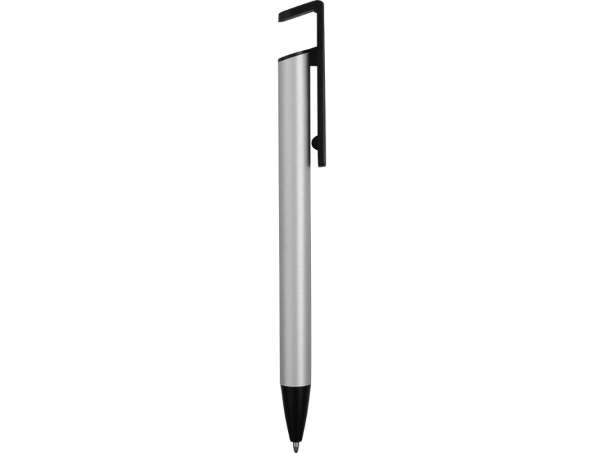 Ручка-подставка шариковая Кипер Металл, серебристый фото 4