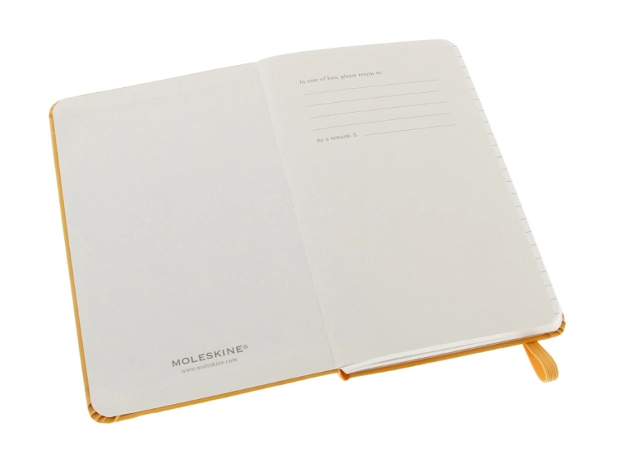 Записная книжка Moleskine Classic (в линейку) в твердой обложке, Pocket (9x14см), оранжевый фото 2