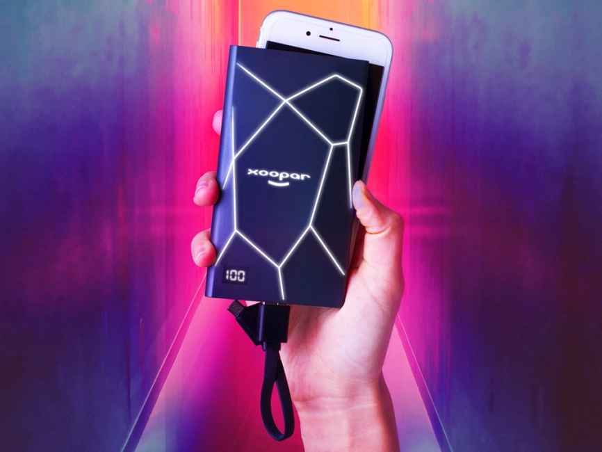 Портативное зарядное устройство XOOPAR GEO, мокрый асфальт фото 12