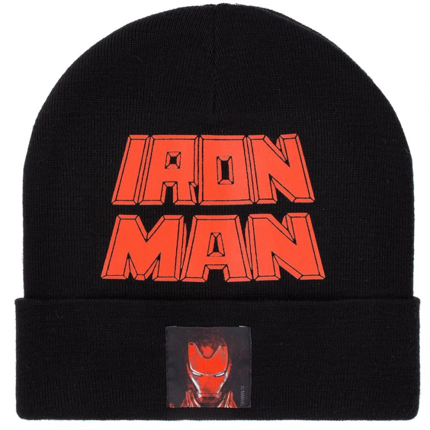 Шапка Iron Man, черная фото 2