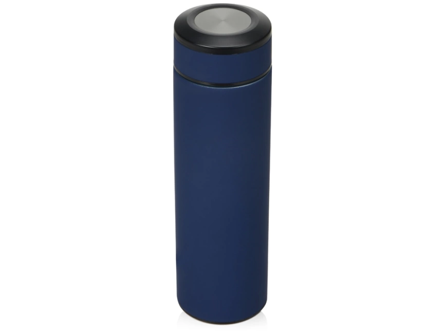 Термос Confident с покрытием soft-touch 420мл, темно-синий фото 1