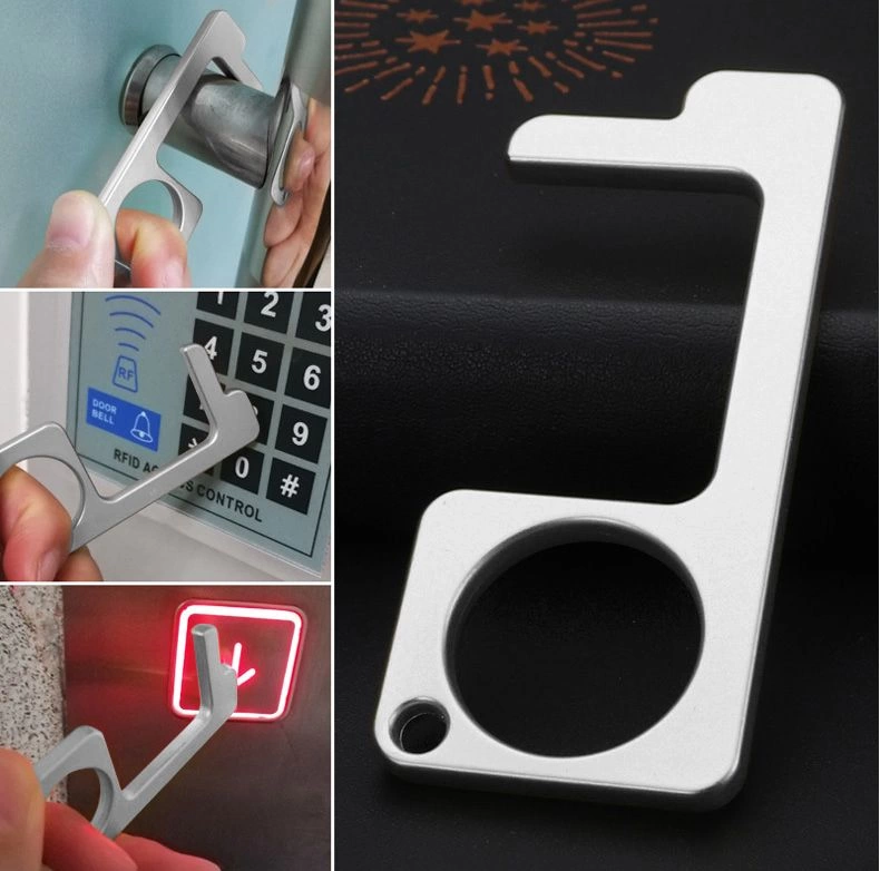 Функциональный брелок Stop Bacteria, серебристый фото 4