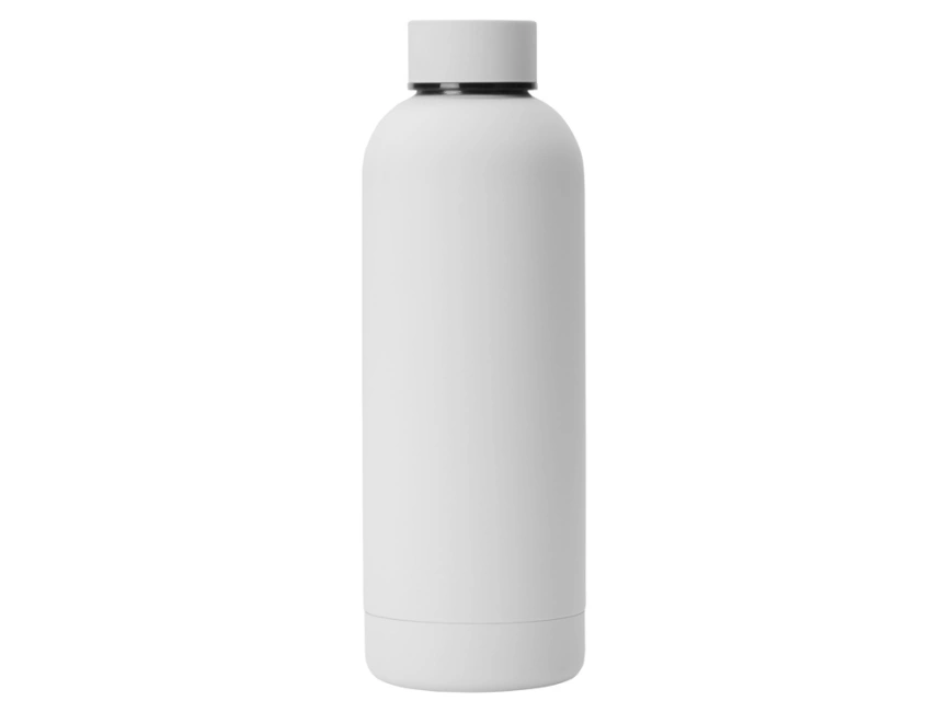 Вакуумная термобутылка Cask Waterline, soft touch, 500 мл, белый фото 3