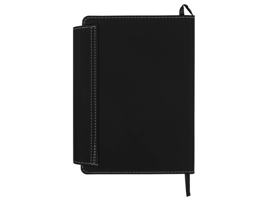 Блокнот A5 Horsens с шариковой ручкой-стилусом, черный фото 5