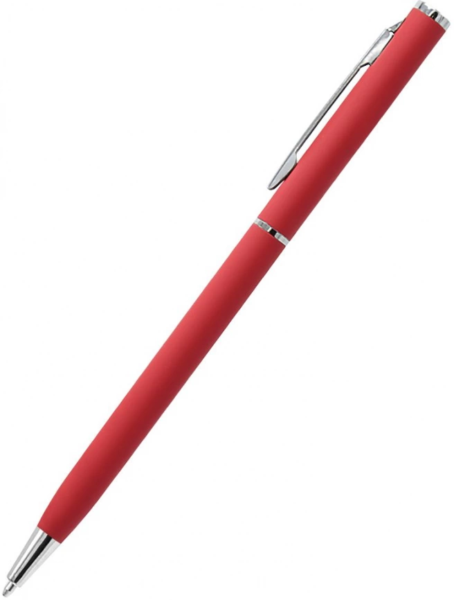 Ручка шариковая металлическая Tinny Soft , красная фото 3
