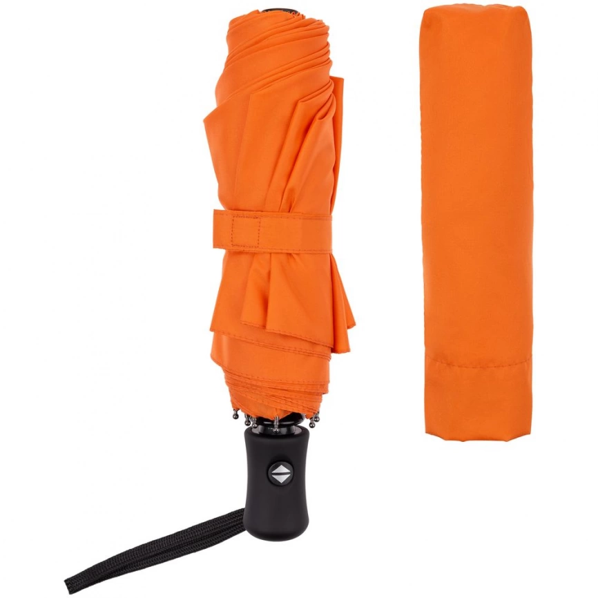 Зонт складной Monsoon, оранжевый фото 4