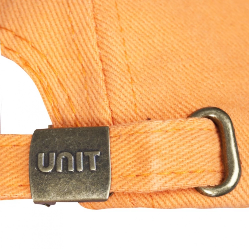 Бейсболка Unit Trendy, оранжевая с серым фото 2