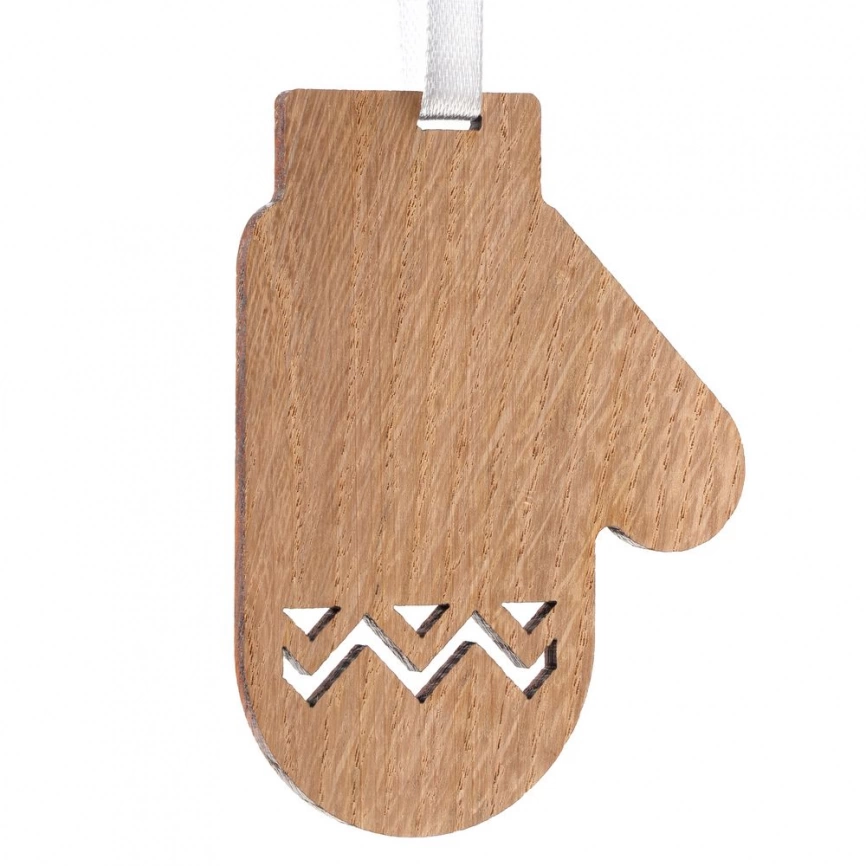 Деревянная подвеска Carving Oak, в форме варежки фото 1