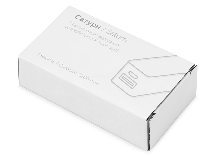 Портативное зарядное устройство Сатурн, 2200 mAh, черный фото 8