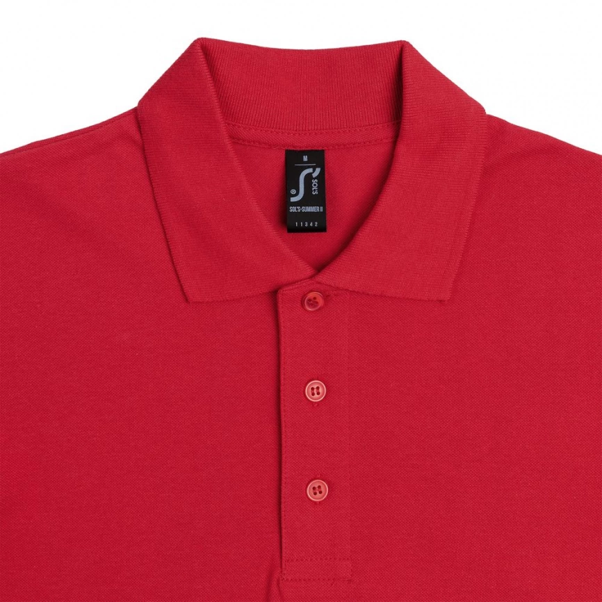 Рубашка поло мужская Summer 170 красная, размер XS фото 10