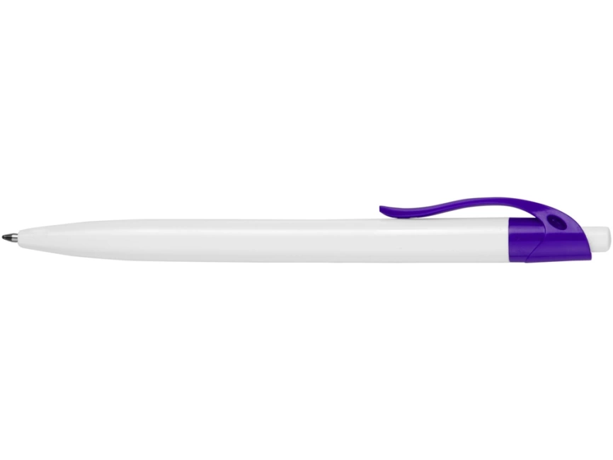 Ручка шариковая Какаду, белая с фиолетовым фото 4