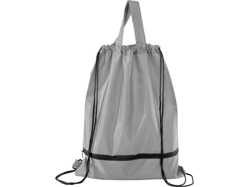 Зонт Picau из переработанного пластика в сумочке, серый фото 12