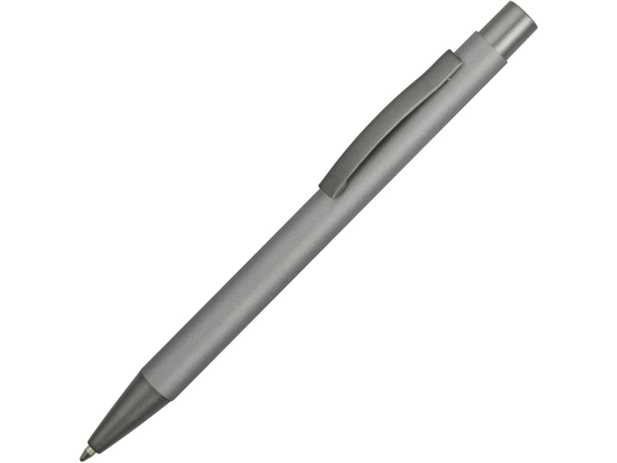 Ручка металлическая soft touch шариковая Tender, серый фото 1