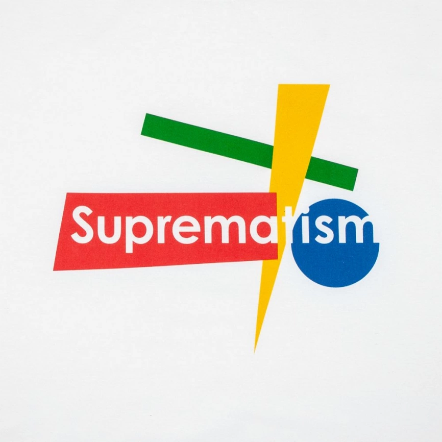 Футболка Suprematism, белая, размер S фото 3