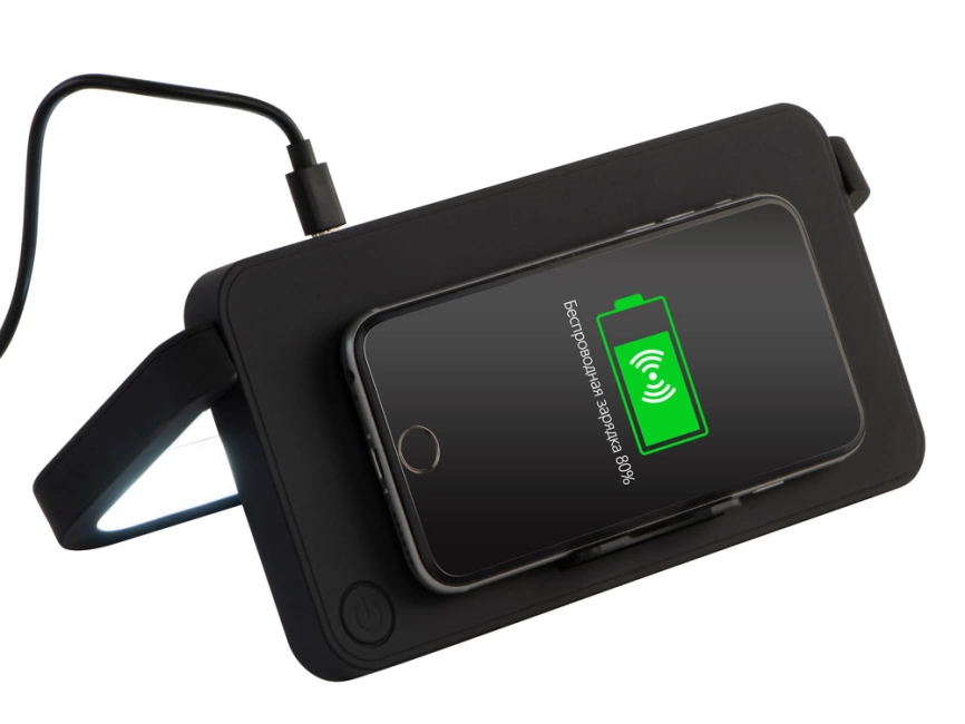 Беспроводная зарядка с лампой Robo, 10 W фото 14