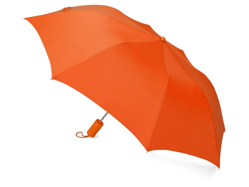 Зонт складной Tulsa, полуавтоматический, 2 сложения, с чехлом, оранжевый фото 2