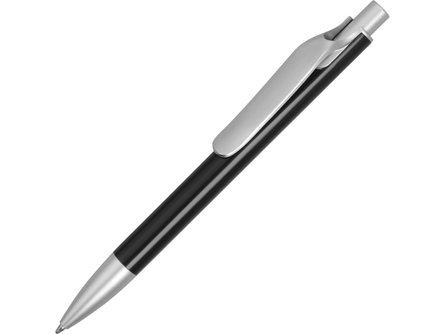 Ручка металлическая шариковая Large, черный/серебристый фото 1