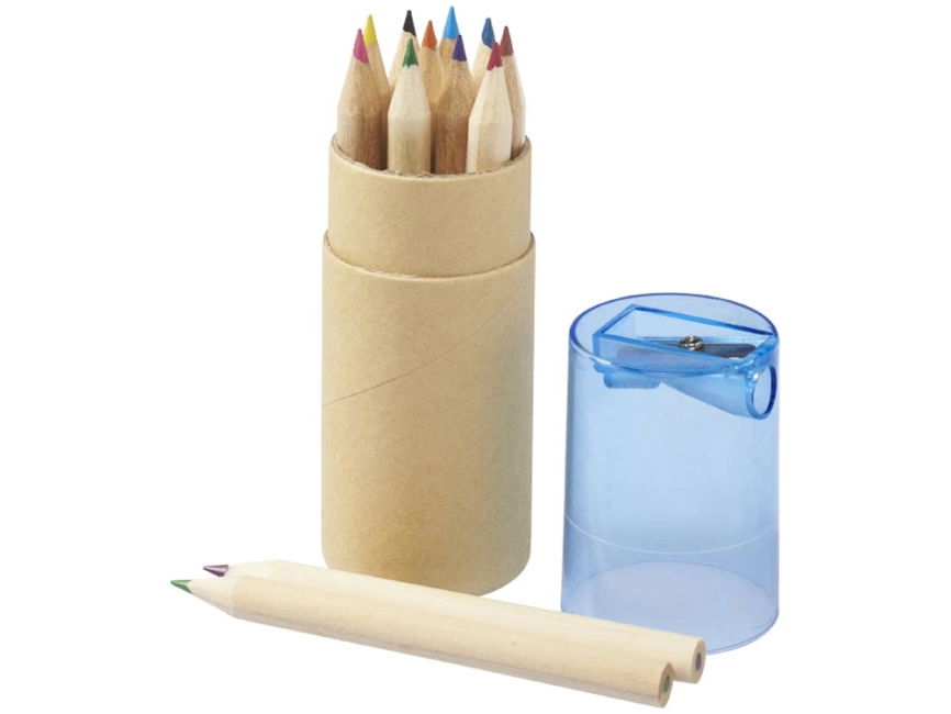 Набор карандашей 12 единиц, натуральный/голубой фото 1